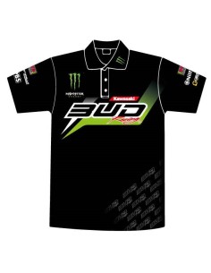 Polo Staff Bud Racing 2016 Negro Manga Corta