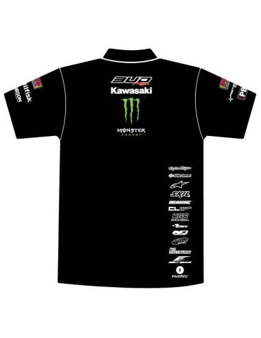 Polo Staff Bud Racing 2016 Negro Manga Corta