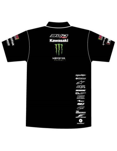 Polo Staff Bud Racing 2016 Negro Manga Corta