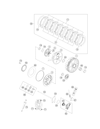 Casquillo para tornillo Embrague D=7,95 L=38...