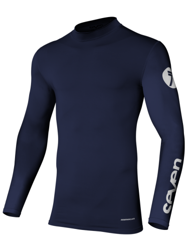 Camiseta Infantil Compression Seven Zero Azul...