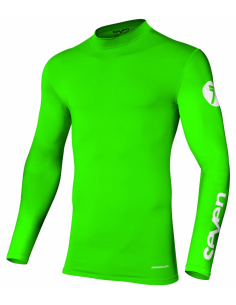 Camiseta Infantil Compression Seven Zero Verde Fluor (Flo...