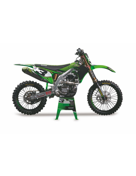 Moto miniatura NewRay Kawasaki KXF 450 2019 #3 Eli Tomac (escala 1:06)