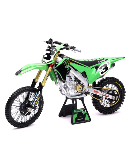Moto miniatura NewRay Kawasaki KXF 450 2019 #3 Eli Tomac (escala 1:06)