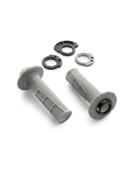 Juego de Puños Abiertos ODI Lock-On Gris Original KTM/Husqvarna/GasGas