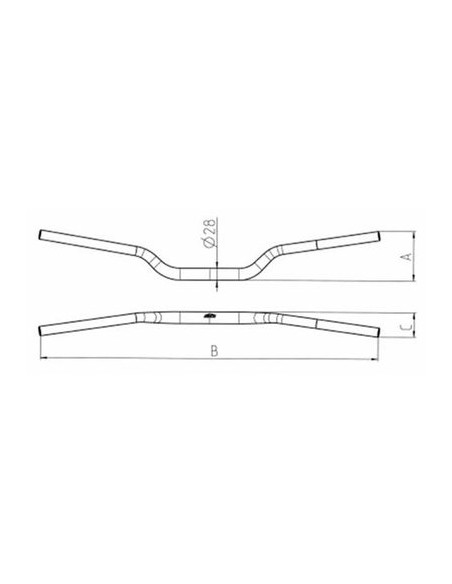 Manillar Renthal Twinwall 996 Negro/Alumino Original KTM/Husqvarna/GasGas