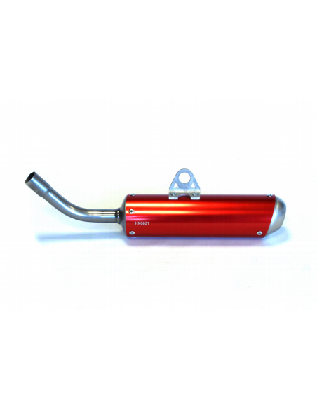 Silencioso de Aluminio HGS GasGas MC 65 2021-2023 + KTM SX 65 2016-2023 + Husqvarna TC 65 2017-2023 Rojo
