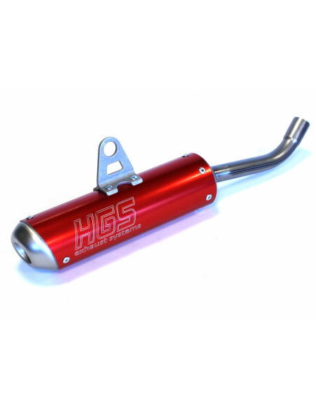 Silencioso de Aluminio HGS Rojo GasGas MC 85 2021- + KTM SX 85 2018- + Husqvarna TC 85 2018-