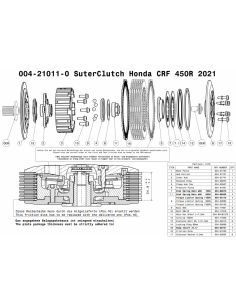 Embrague antirebote Suter Honda CRF 450R 2021 2