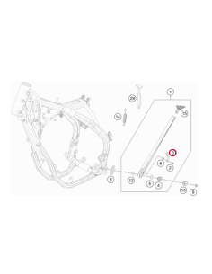 Pletina Para Muelles de Caballete Lateral KTM 2