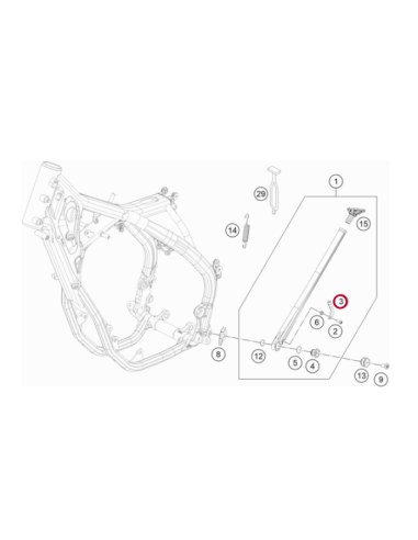 Pletina Para Muelles de Caballete Lateral KTM