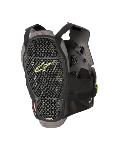 Peto Alpinestars A-4 Max Chest Protector Negro/Amarillo Fluor