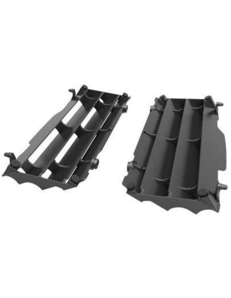 Kit Deflectores Radiador Polisport Kawasaki KXF 250 2021- + KXF 450 2016-2020 Negro