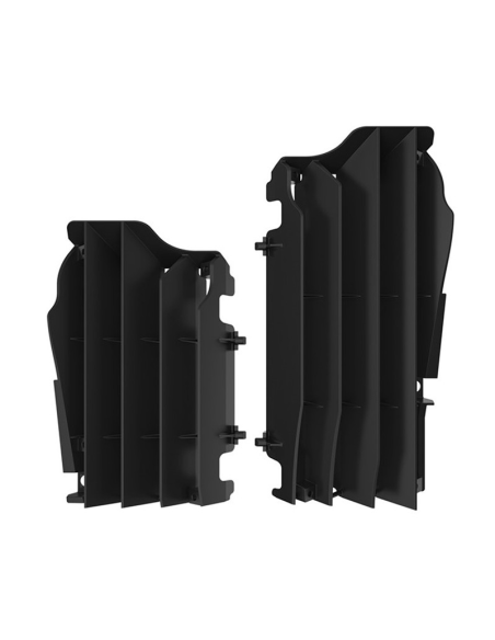 Kit Deflectores Radiador Polisport Kawasaki KXF 250 2021- + KXF 450 2016-2020 Negro