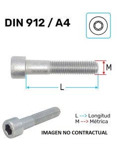 Tornillo Cabeza Allen DIN912 M4x20 8.8 Original (KTM/HVA/GG)