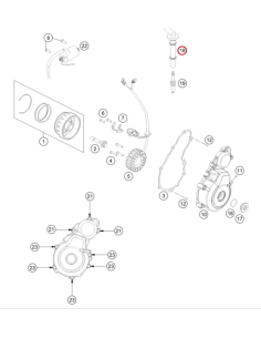 Pipa de Bujia GasGas EC 350F 2021- + KTM EXC 350F 2019- +...