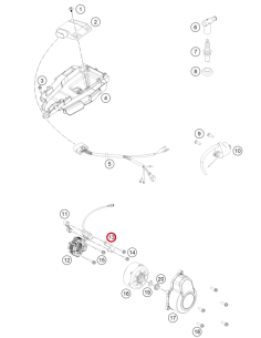 Abrazadera Soporte Sujección GasGas MC 85 2021- + MC 125...