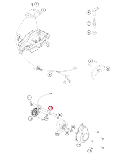 Abrazadera Soporte Sujección GasGas MC 85 2021-...