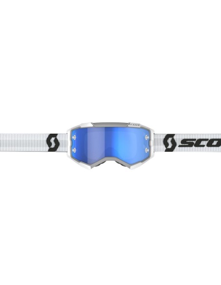 Gafa Scott Fury Blanca (White) Lente Blue Chrome Work (Azul)