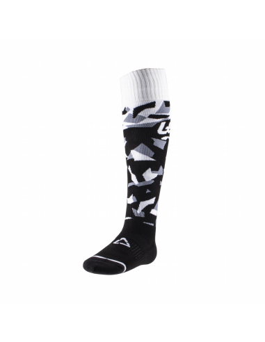 Calcetines Moto Leatt CAMO Negro/Blanco (Par)