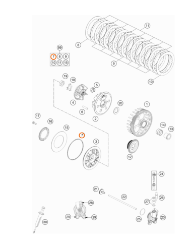Arandela para embrague Original Washer...