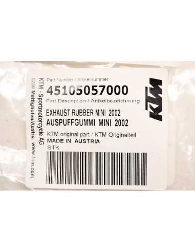 Goma de Escape Original KTM SX 50 2002-2023 +...