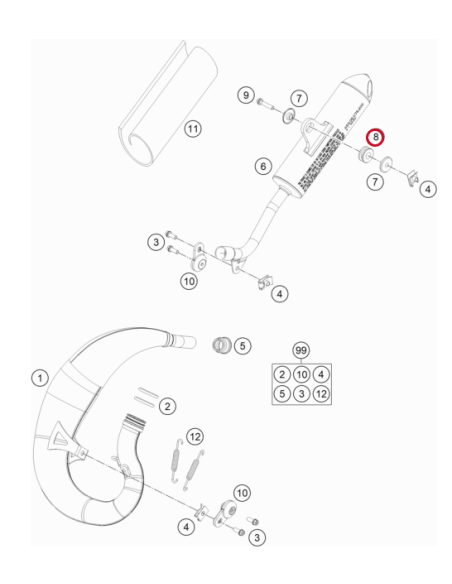 Silemblock para Brida Sujección Silencioso Original GasGas