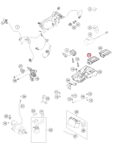 ECU Engine Control Unit Orignial GasGas MC...