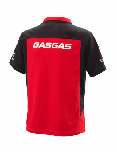 Polo Replica Team GasGas Manga Corta Rojo/Negro...