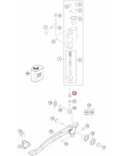 Varilla de Presión Freno Trasero Original KTM SX 85 2006-... 2