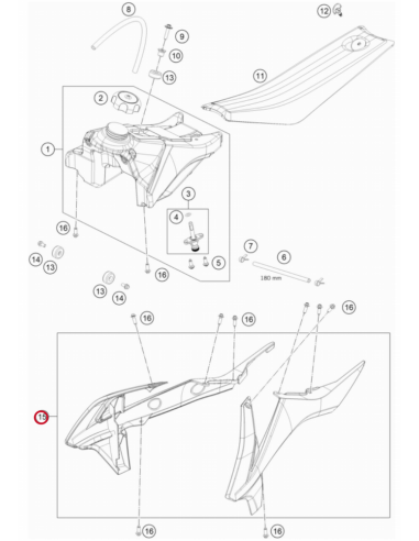 Kit Spoilers Frontal Original GasGas MC 50...