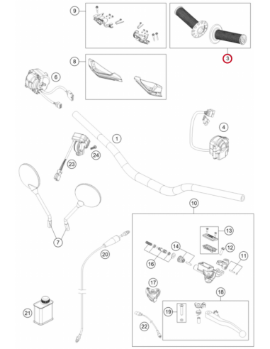 Juego de Puños Cerrados ODI Negro Originales...