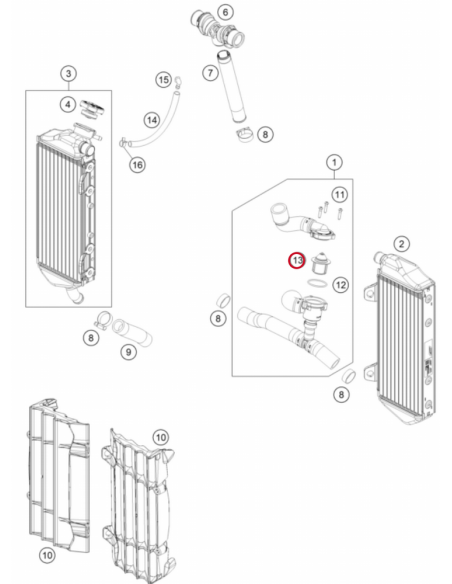 Termostato Original 70º GasGas EC 250/300 2021- + EC 250F 2021- + EC 350F 2021-