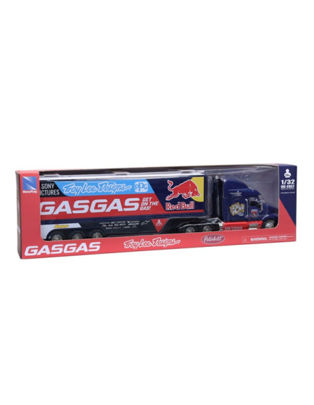 Camión miniatura NewRay Team GasGas Troy Lee Redbull (55cm) (escala 1:32)