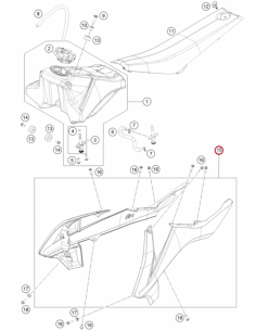 Spoilerset MC 65 2021-2022 Original (KTM/HVA/GG)
