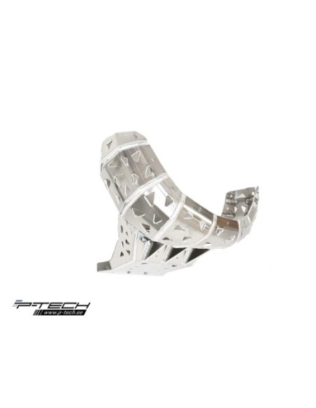 Cubrecarter/Protector Motor y Escape P-Tech Aluminio KTM SX 250 + EXC 250/300 TPI + Husqvarna TE 250i/350i + GasGas EC 250/300 2