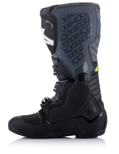 Bota Alpinestars Tech 5 Negro/Gris/Amarillo Fluor