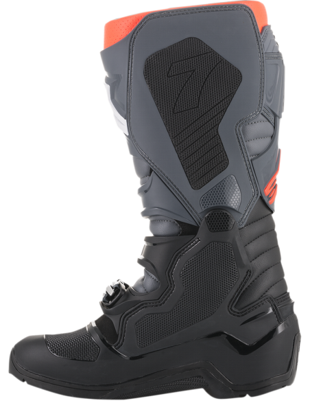 Bota Alpinestars Tech 7 Enduro Negro/Gris/Rojo Fluor