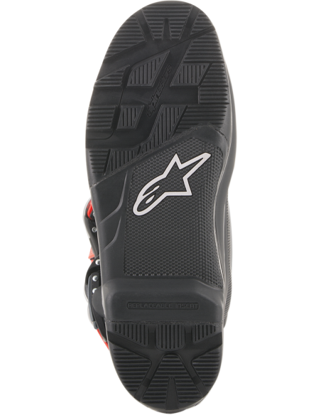 Bota Alpinestars Tech 7 Enduro Negro/Gris/Rojo Fluor