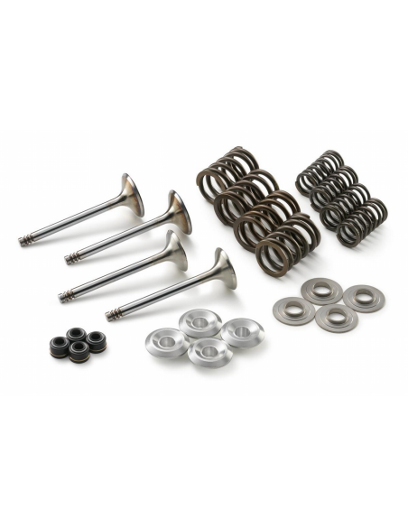Kit Valvulas de Admisión y Escape + Muelles, Copelas y Chavetas KTM SXF 450 2019- + Husqvarna FC 450 2019- + GasGas MCF 450 2021
