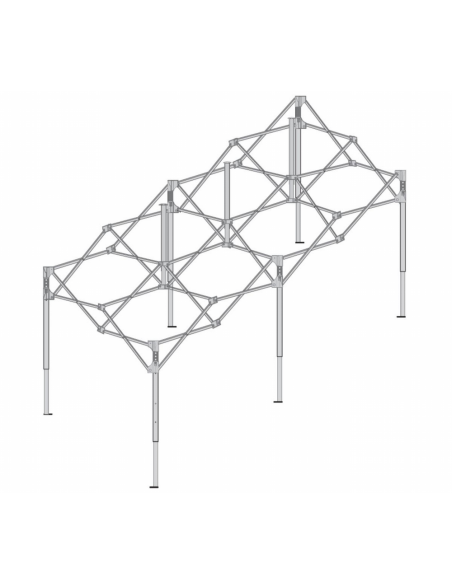 Estructura Plegable Stand GasGas Padock 6x3 metros con Bolsa/Carro de transporte