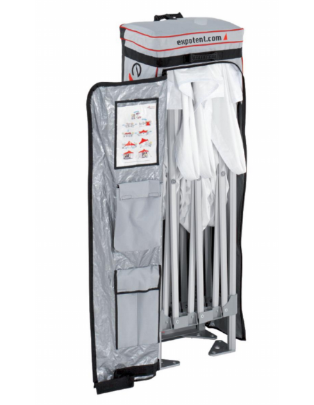 Estructura Plegable Stand GasGas Padock 6x3 metros con Bolsa/Carro de transporte