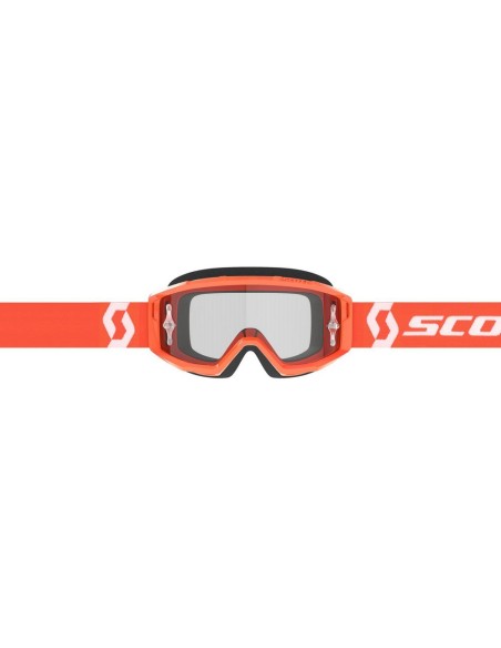 Gafa Scott Primal Clear Orange/White (Naranja/Blanco) con Lente Transparente