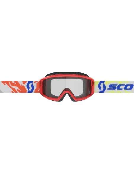 Gafa Infantil Scott Primal Youth Red (Rojo) con Lente Transparente Clear