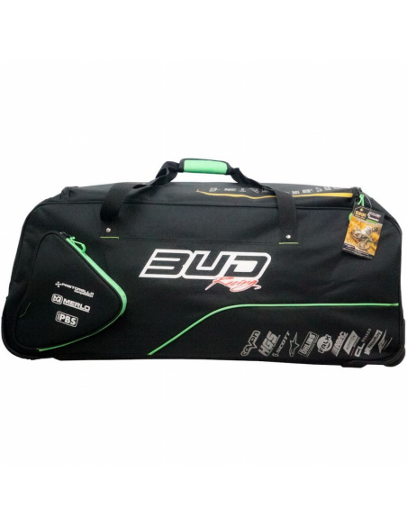 Maleta/Bolsa de Viaje Grande con Ruedas BUD Racing Team 2021 Negro/Verde