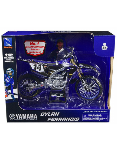 Moto miniatura NewRay Yamaha YZ 450F Factory...