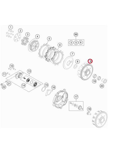 Campana De Embrague Original KTM SX 65...