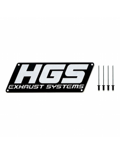Chapa de Aluminio Logotipo HGS para Silencioso 4T para...
