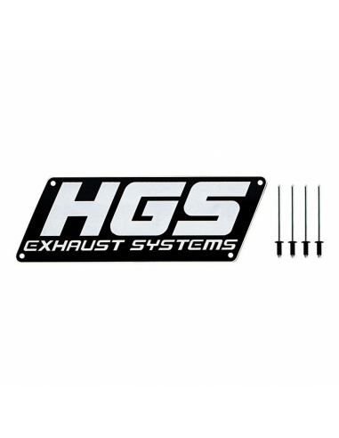 Chapa de Aluminio Logotipo HGS para Silencioso...