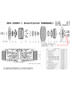 Embrague antirebote Suter Kawasaki KXF 450 2006-2020 +... 2